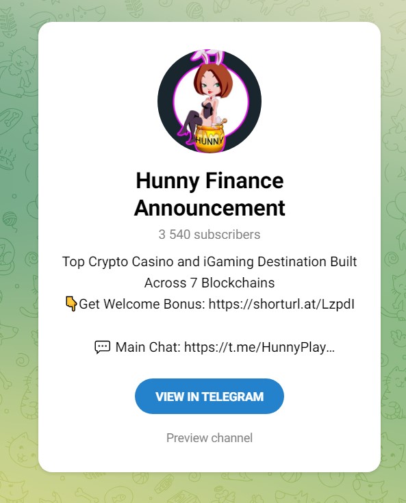 Hunnyplay Telegram